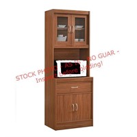 Hodedah Import 70 In  Kitchen Cabinet w/ Drawer