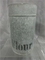Galvanized Tin Flour Canister