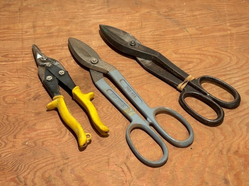 Three Pairs of Tin Snips