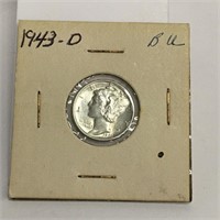 1943 D Mercury Dime High Grade