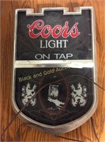 Coors Light On Tap wall display