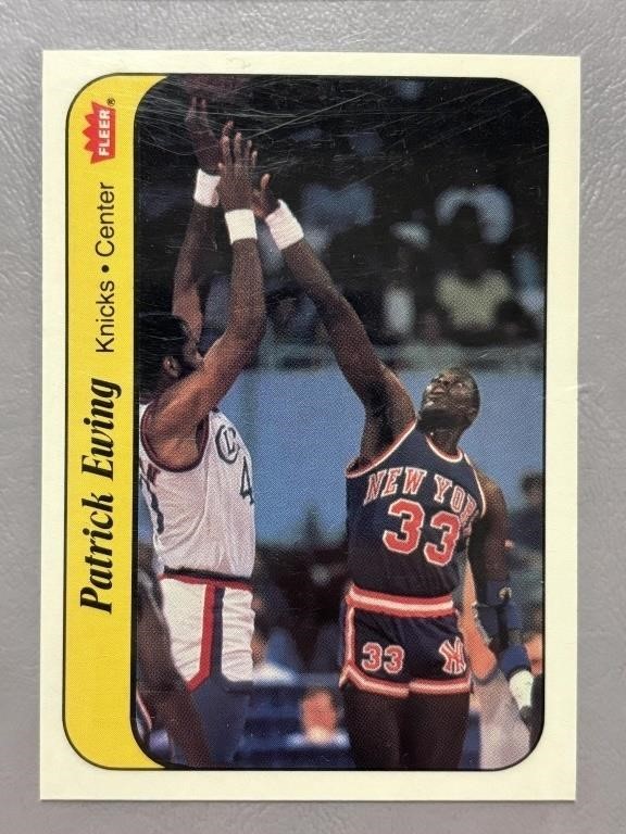 1986 PATRICK EWING FLEER STICKER