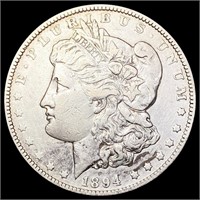 1894-O Morgan Silver Dollar NEARLY UNCIRCULATED