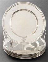 Tiffany & Co. Sterling Silver Bread Plates, 8