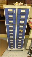 Large Organizational Cabinet With Contents On