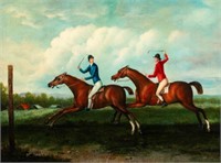 20th Century Equestrian Painting, Sgd. Shipley.