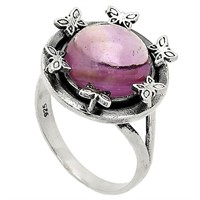 Sterling Silver Amethyst Butterfly Ring