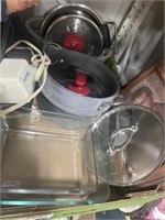 PANS, BAKING DISH, ELEC KNIFE SHARPENER