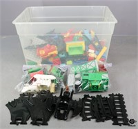 Lego Pieces w/Container