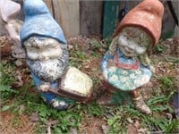 (2) Gnomes For Yard Art