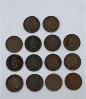 (14) 1890’s Indian Head Pennies