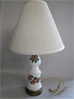 Painted Ceramic Lamp 26"T