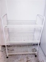 3 - TIER WIRE SHELF ON WHEELS