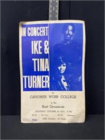 1973 Ike & Tina Turner Concert Poster