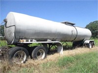 Tanker trailer (aluminum)- No leaks, w/water bar