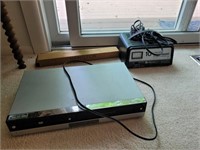 Battery Charger, VHS/DVD Player and Music Stand