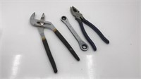 Klein Pliers D213-8ne,  Stanley Adjustable Wrench