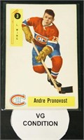 1958 Parkhurst #3 Andre Pronovost Hockey Card