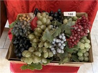 Box Lot of Artificial Grapes / All colors