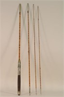 8.5' 3 Piece Split Bamboo Fly Rod w/ Extra Tip by