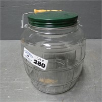 Barrel Glass Jar w/ Handle