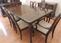 Gibbard solid cherry dining table & 6 chairs