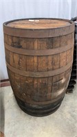 Antique Solid Wood Wine Barrel, Farmhouse Decor,