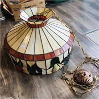 Large Stain Glass Light Fixture (Antique)