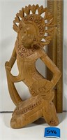 Vintage Wooden Carved Balinese Dancer
