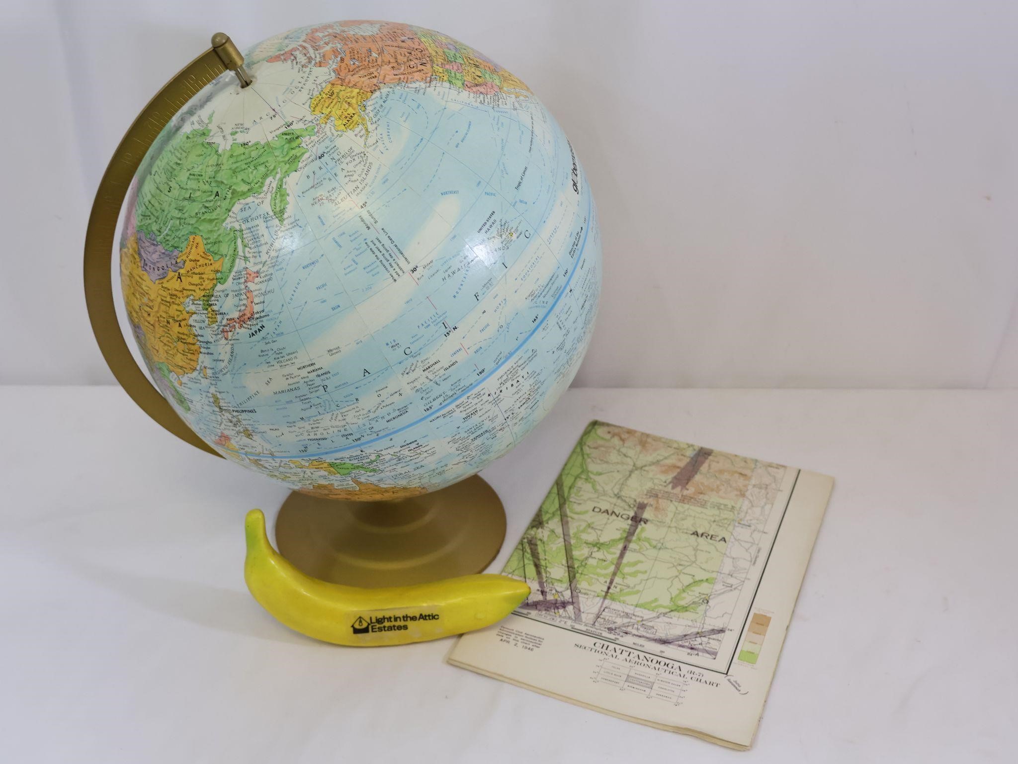 Globemaster & 1946 Aeronautical Map