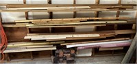 Shelves of lumber