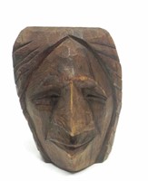 INDIGENOUS WOODEN FACE CARVING