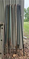 6' steel t posts, 9 total