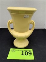 Abingdon Pottery Yellow Double Handle Vase 101