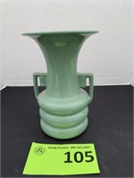 Abingdon Pottery Green Double Handle Vase 114