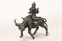 Chinese Late Qing Dynasty Bronze Figure Group,