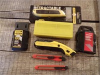 variety of utility knives & blades