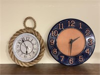 Two Outdoor Clocks