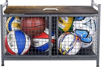 Heavy-Duty Sports Ball Storage Bench (Medium)