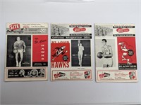 (3) 1950's & 60's St. Louis Hawks Programs