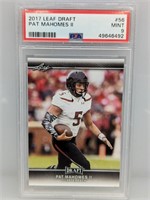 2017 Leaf Draft Patrick Mahomes RC #56 PSA 9