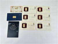 Assorted First Day Issue and Goldplated Stamp Sets