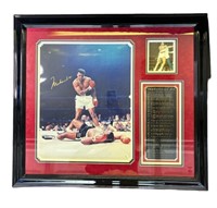 Muhammad Ali autographed framed photo