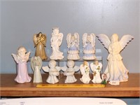 Group of Angel Figurines - Mostly Ceramic,