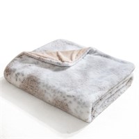 SM3617  BH&G Faux Fur Reverse Mink Throw, 50" x 60