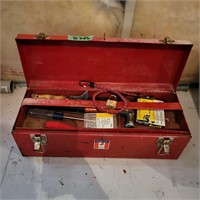 B203 Small Red tool box assorted tools