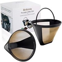 (2 Pack) BRIKINTE Reusable Coffee Filter for Ninj