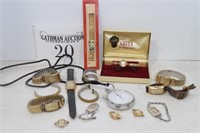 Old Watches (Elgin, Gruen, Leon Piradet, Bulova)