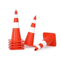 Biowina 28in  6pk Traffic Safety Cones  Orange