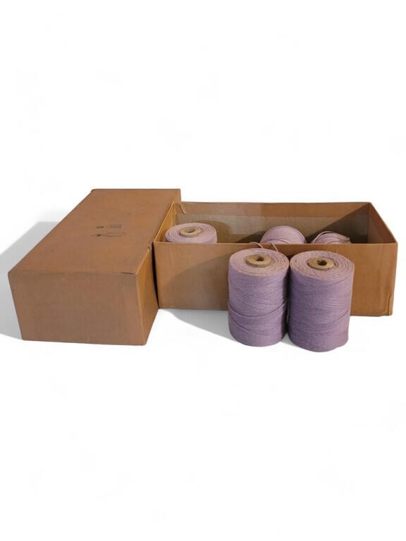 Box of new old stock  thread   lavender thread